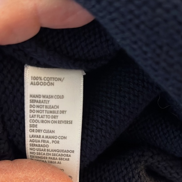 Rebecca Minkoff Raja navy pullover with multi-colored design. Size Large. NWT - Picture 11 of 11